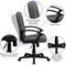 Emma and Oliver Mid-Back Fabric Executive Swivel Office Chair with Nylon Arms
